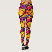 Halloween-Glasmuster-Leggings Leggings (Rückseite)