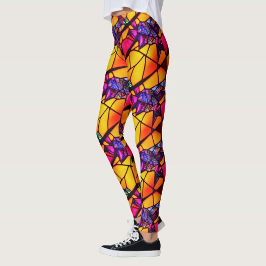 Halloween-Glasmuster-Leggings Leggings (Links)