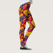 Halloween-Glasmuster-Leggings Leggings (Rechts)