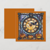 Halloween-Glass-Steampunk-Grußkarte (Vorne/Hinten)