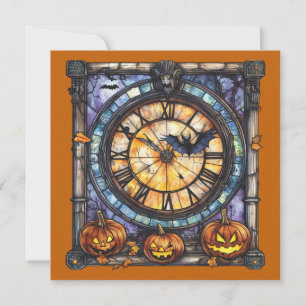 Halloween-Glass-Steampunk-Grußkarte