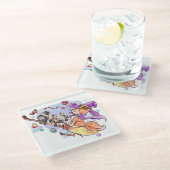 Halloween Glass Untersetzer (Schrägansicht)