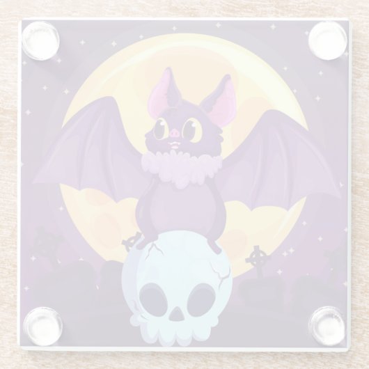 Halloween Glass Untersetzer (Rückseite)