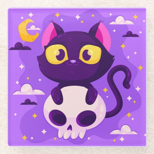 Halloween Glass Untersetzer (Vorderseite)