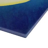 Halloween-Glasschneidenbrett, Mond, Schwarzes, Schneidebrett (Ecke)