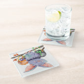 Halloween Glasuntersetzer (Schrägansicht)