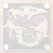 Halloween Glasuntersetzer (Rückseite)