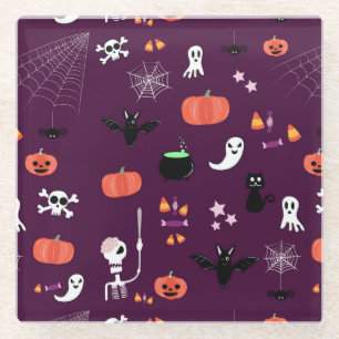 Halloween Glasuntersetzer