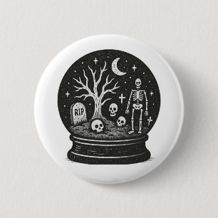 Halloween Globe Button