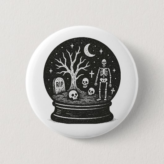 Halloween Globe Button (Vorderseite)