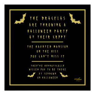 Halloween Glossy Poster von Poet Adiela Akoo entwo