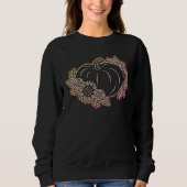 Halloween Glow Pumpkin Sweatshirt Frauen (Vorderseite)