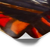 HALLOWEEN GLOWING RED WITCH POSTER (Ecke)