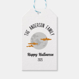 Halloween Glows Full Moon Personalisiert Name Geschenkanhänger