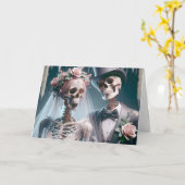 Halloween Glückwunsch Karte (Gelbe Blume)