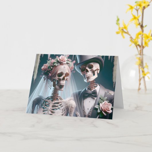 Halloween Glückwunsch Karte (Gelbe Blume)