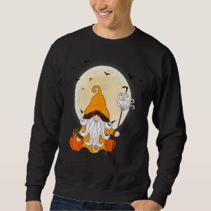 Halloween-Gnom Cuter Gnom Halloween-Kostüm Kürbis Sweatshirt