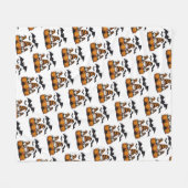 Halloween-Gnom-Flanelldecke Fleecedecke (Vorderseite (Horizontal))
