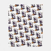 Halloween-Gnom-Fleece-Decke Fleecedecke (Vorderseite)