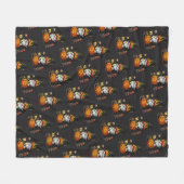 Halloween-Gnom-Fleece-Decke Fleecedecke (Vorderseite (Horizontal))