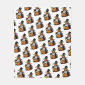 Halloween-Gnom-Fleece-Decke Fleecedecke (Vorderseite)
