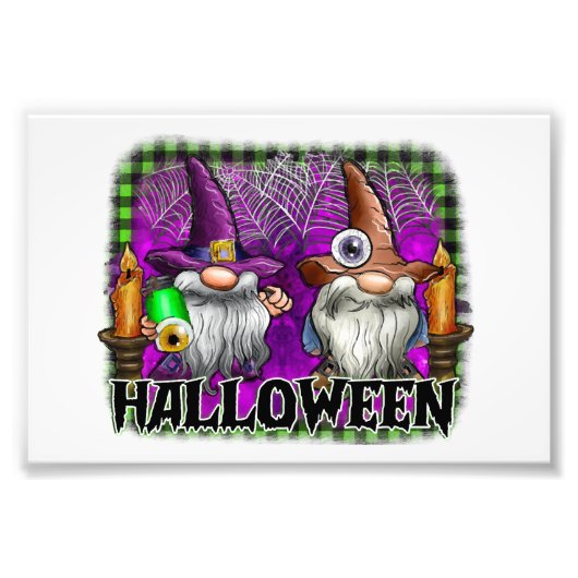 Halloween-Gnom Fotodruck (Vorne)