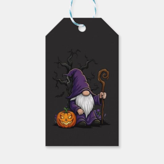 Halloween-Gnom-Geschenk-Anhänger Geschenkanhänger (Vorderseite)