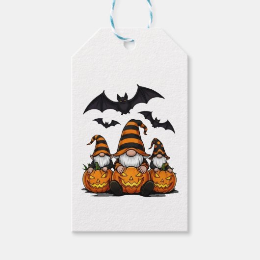 Halloween-Gnom-Geschenk-Anhänger Geschenkanhänger (Vorderseite)