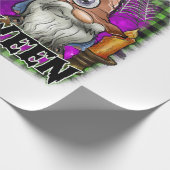 Halloween-Gnom Geschenkpapier (Ecke)