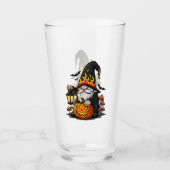 Halloween-Gnom-Glas-Tasse Glas (Vorderseite)