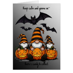 Halloween-Gnom-Grußkarte