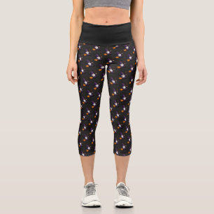 Halloween-Gnom-Hochtaillen-Capris Capri Leggings
