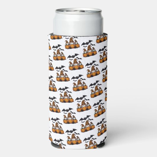 Halloween-Gnom-Koozie Selters Dosenkühler (Seltzer Rückseite)