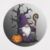 Halloween-Gnom-Labels Etiketten (Design 2)
