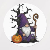 Halloween-Gnom-Labels Etiketten (Design 1)