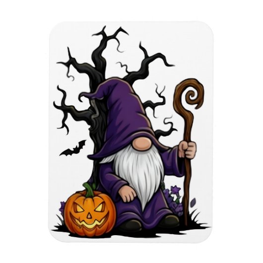 Halloween-Gnom-Magnet Magnet (Vertikal)