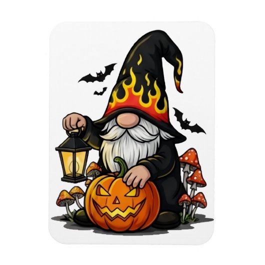 Halloween-Gnom-Magnet Magnet (Vertikal)