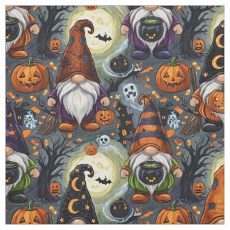 Halloween-Gnom-Musterstoff Stoff