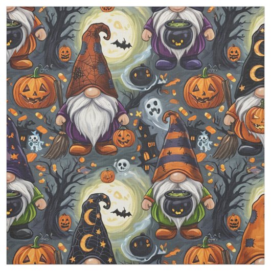 Halloween-Gnom-Musterstoff Stoff (Muster)