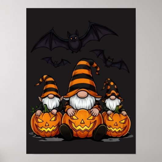 Halloween-Gnom-Plakat Poster (Vorne)