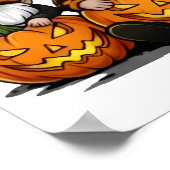 Halloween-Gnom-Poster Poster (Ecke)