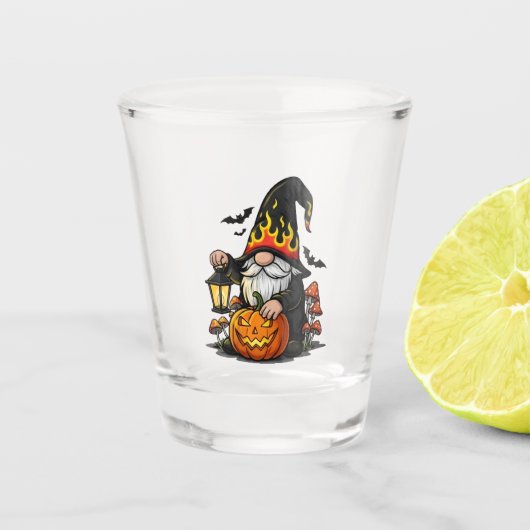 Halloween-Gnom-Schussglas Schnapsglas (Vorderseite)