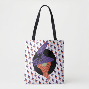 Halloween-Gnom-Spinnendoodle-Musterillustration Tasche