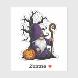 Halloween-Gnom-Sticker Aufkleber