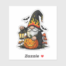 Halloween-Gnom-Sticker Aufkleber