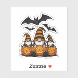 Halloween-Gnom-Sticker Aufkleber