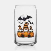 Halloween-Gnom-Trinkset Dosenglas (Rückseite)