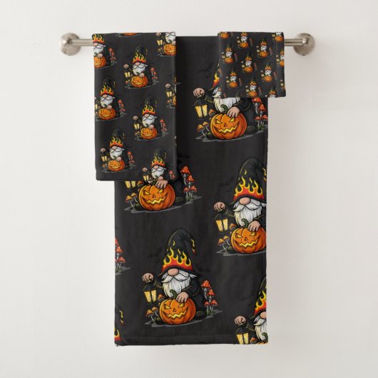 Halloween-Gnom-Tuch-Set Badhandtuch Set (Insitu)