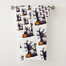 Halloween-Gnom-Tuch-Set Badhandtuch Set