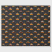 Halloween-Gnom-Wrap-Papier Geschenkpapier (Flach)